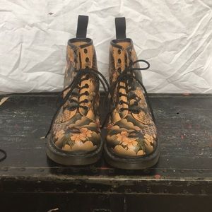 Dr Marten 1460 8 Eye Japanese Tattoo Koi Fish Boot